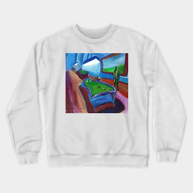 pool night 3 Crewneck Sweatshirt by diegomanuel